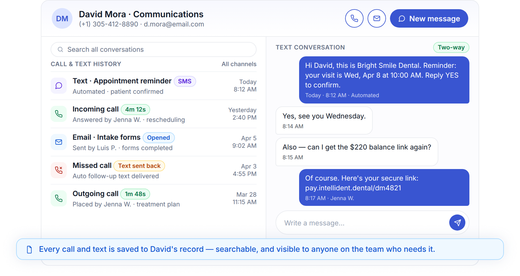 Manage All Patient Communication in One Place